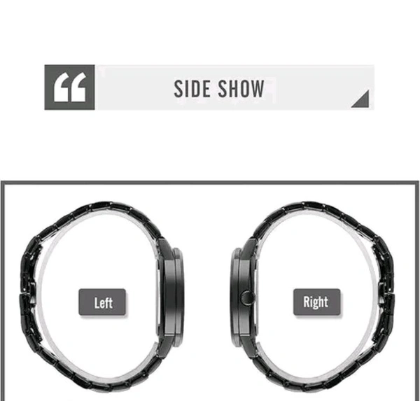 Premium Quality Rotating Dail For Men . With Metal Strap With ( 1 Wear Warranty ) 
