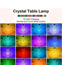 16 Multi Colour Flower Table Lamp . With Premium Fibur Material Inside 