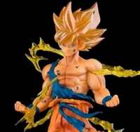 DBZ Goku Standing Action Figure With Fire Covering With ( 1 Year Warranty ) 