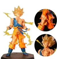 DBZ Goku Standing Action Figure With Fire Covering With ( 1 Year Warranty ) 