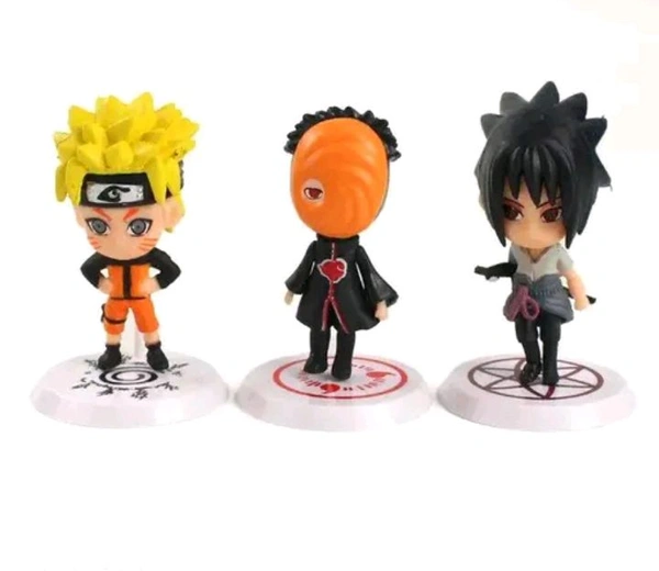 6 Naruto Action Figure With Stand . With Premium Quality And 11 Months Warranty 