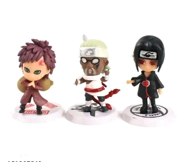6 Naruto Action Figure With Stand . With Premium Quality And 11 Months Warranty 
