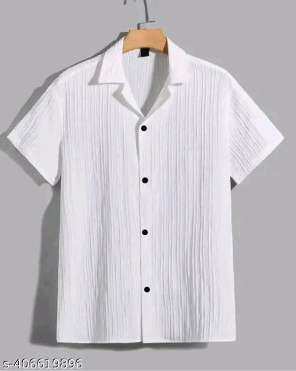 Trendy Popcon Men Shirt  - White, M