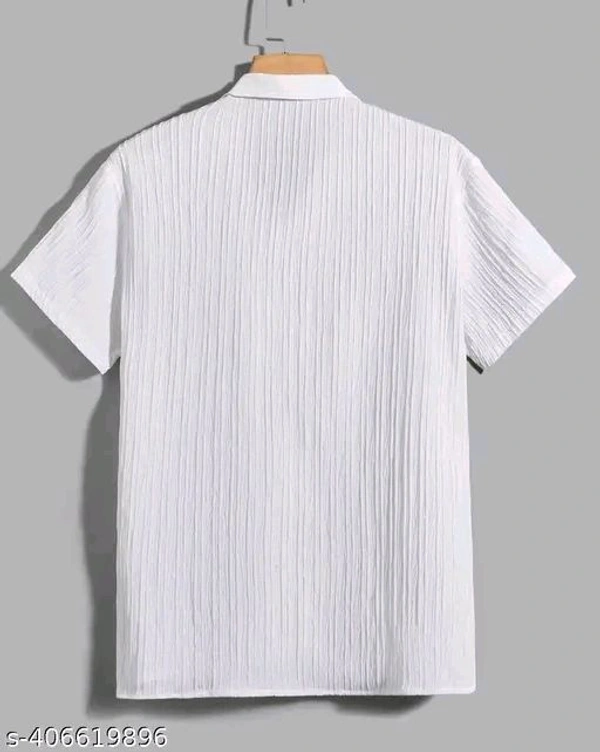 Trendy Popcon Men Shirt  - White, M