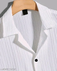 Trendy Popcon Men Shirt  - White, L
