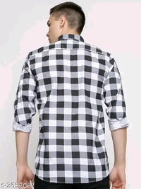 Frekman Stylish Cotton Blend Printed Men Shirt  - M