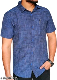 Khadi Cotton - Blue, M
