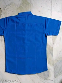 Plain Shirt - Blue, XXL