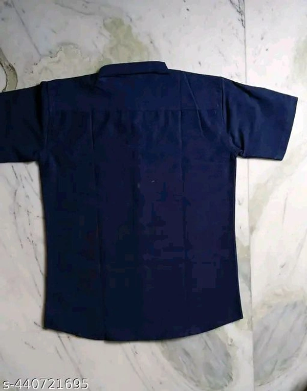 Plain Shirt Dark Blue - Dark Blue, XL