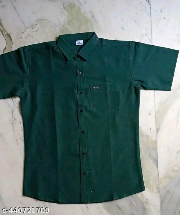 Plain Shirt Green - Pine Green, XXL