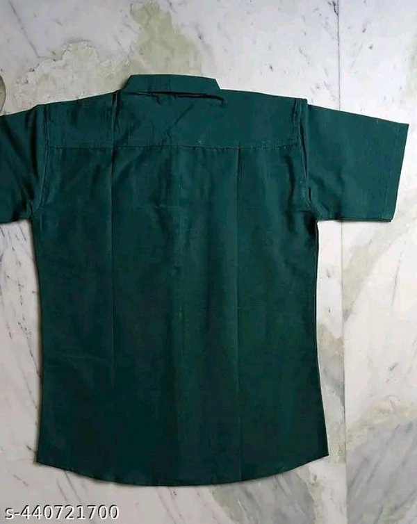 Plain Shirt Green - Pine Green, XXL
