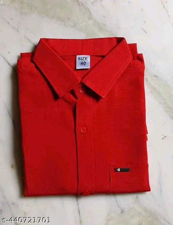 Plain Shirt Red - Red, L