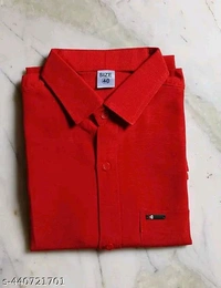 Plain Shirt Red - Red, M
