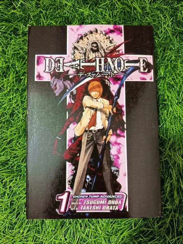 Death Note Vol. 1 by Takeshi Obata – Psychological Thriller Manga, Crime Mystery, Dark Fantasy, Japanese