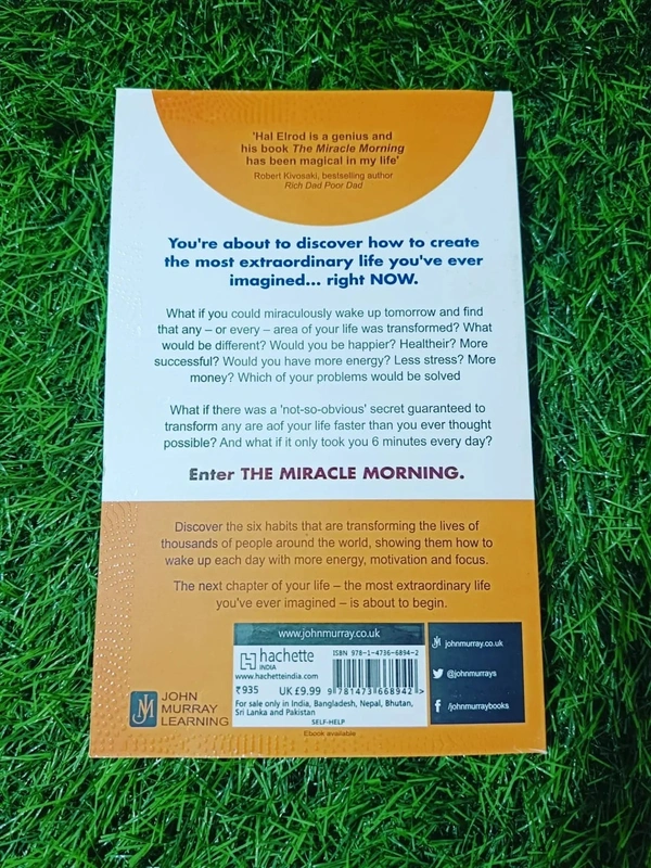 The Miracle Morning by Hal Elrod – Life-Changing Morning Routine Book for Success, Productivity, and Personal Growth