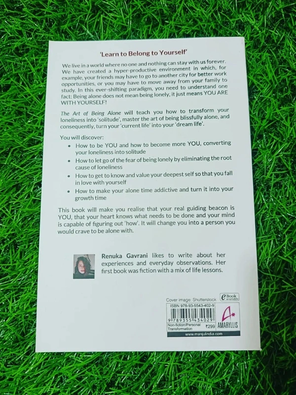 The Art of Being ALONE by Renuka Gavrani – Best Self Help Book on Solitude & Healing