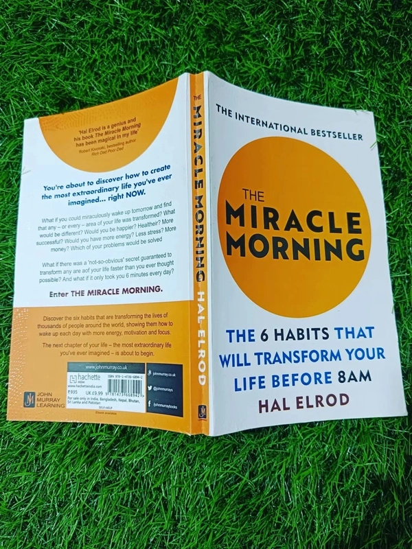 The Miracle Morning by Hal Elrod – Life-Changing Morning Routine Book for Success, Productivity, and Personal Growth