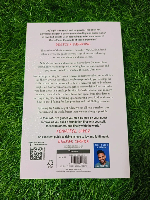 8 Rules of Love by Jay Shetty | Relationship Book, Spiritual Love Advice, Self-Growth Bestseller