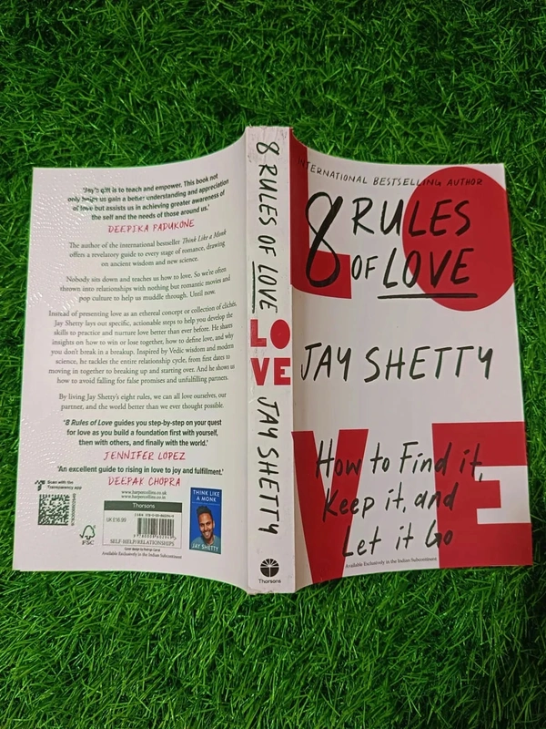 8 Rules of Love by Jay Shetty | Relationship Book, Spiritual Love Advice, Self-Growth Bestseller