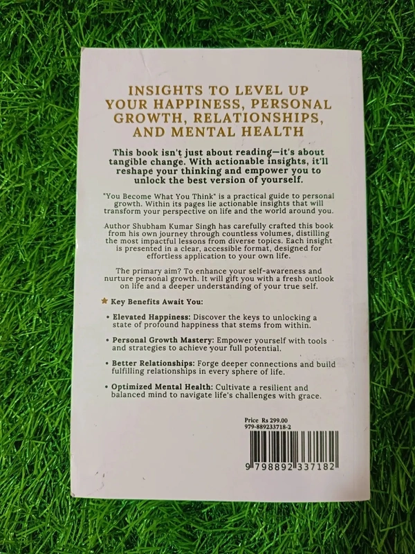 You Become What You Think by Shubham K. Singh – Best Self Help Book for Positive Mindset