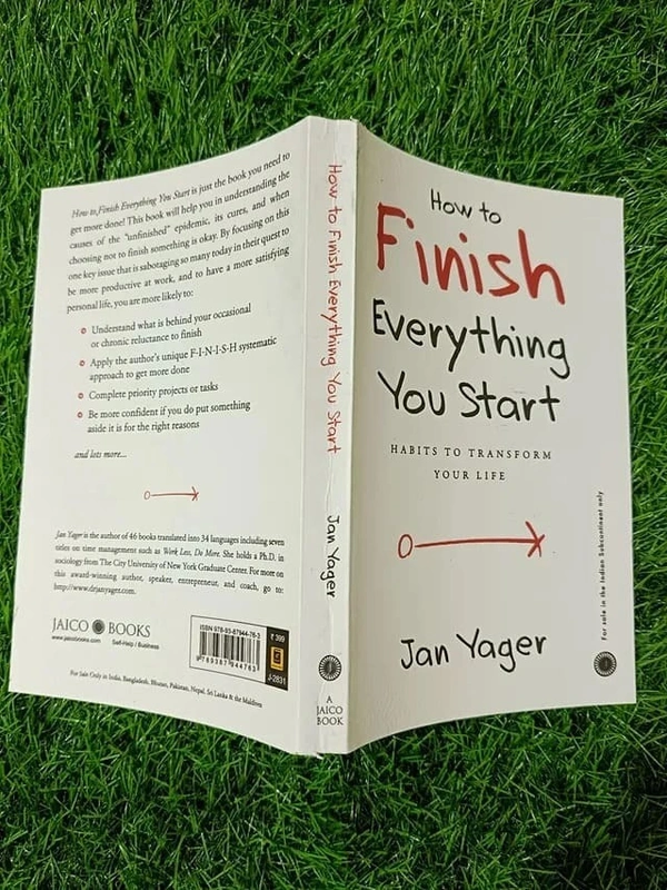 How to Finish Everything You Start by Jan Yager – Productivity Book on Focus, Discipline, and Completion