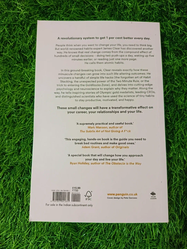 Atomic Habits by James Clear | Habit Building Book, Productivity Mastery, Personal Growth Bestseller