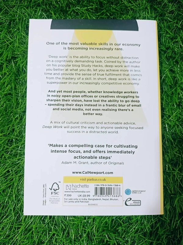 Deep Work by Cal Newport | Productivity Mastery Book, Focus & Concentration Guide, Work Success Strategies