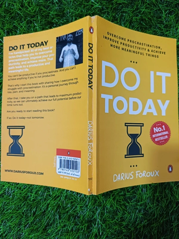 Do It Today by Darius Foroux | Anti-Procrastination Book, Productivity & Focus Guide, Self-Development Bestseller