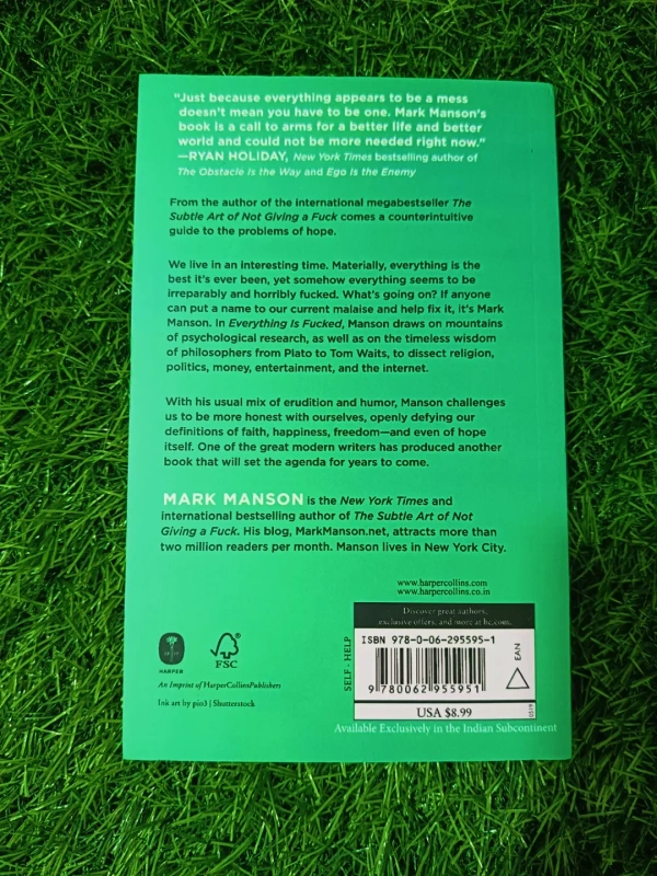 Everything is F*cked by Mark Manson | Hope and Reality Book, Self-Help Bestseller, Honest Life Philosophy