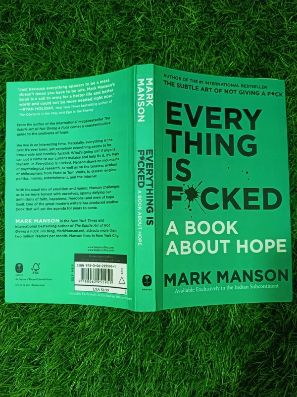 Everything is F*cked by Mark Manson | Hope and Reality Book, Self-Help Bestseller, Honest Life Philosophy