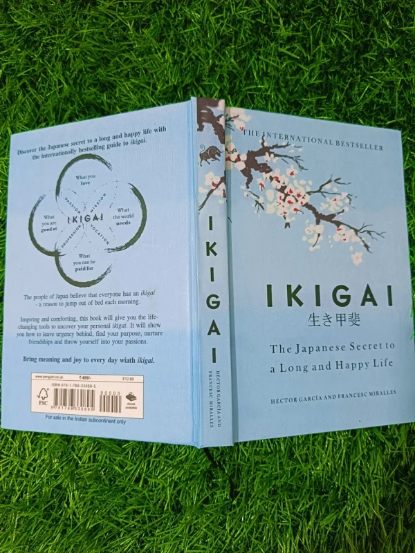 Ikigai: The Japanese Secret to a Long and Happy Life by Hector Garcia & Francesc Miralles (Hardcover) | Japanese Philosophy Book, Life Purpose Guide, International Bestseller