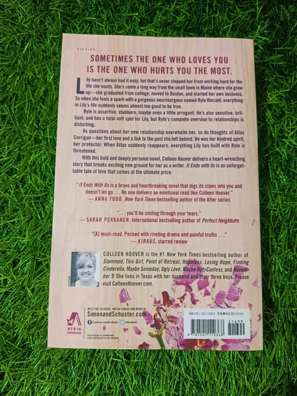 It Ends with Us By Colleen Hoover | Bestselling Romance Novel, Love Story Book, Emotional Fiction, TikTok Trending Book, Colleen Hoover Bestseller