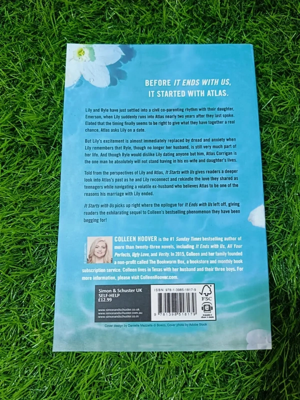 It Starts with Us By Colleen Hoover | Sequel to It Ends with Us, Romantic Fiction Book, Must-Read Love Story, Popular Book by Colleen Hoover