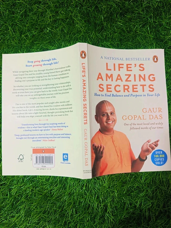 Life's Amazing Secrets by Gaur Gopal Das | Purposeful Living Book, Balance & Happiness Guide, Self-Help Bestseller