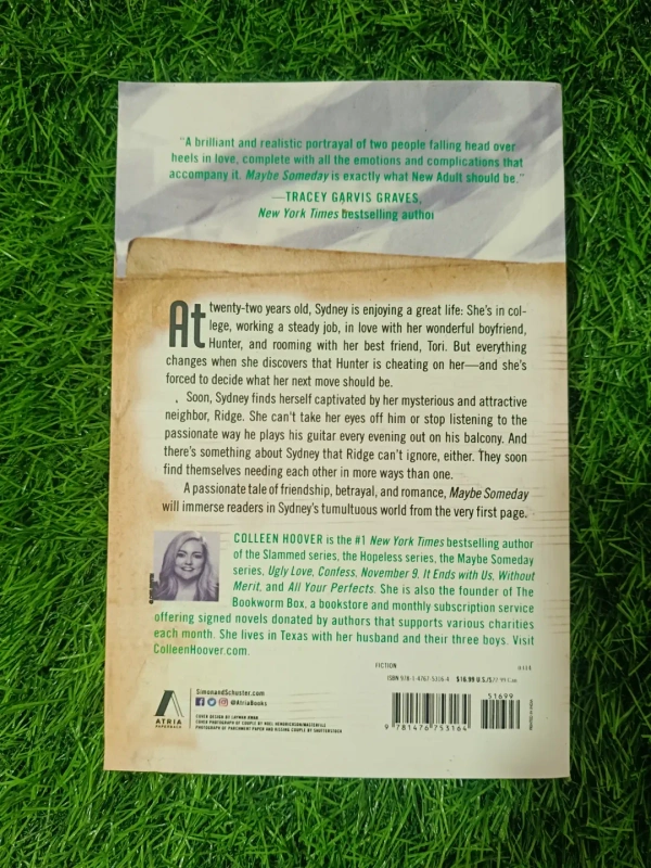 Maybe Someday By Colleen Hoover | Musical Love Story, Romantic Drama Book, Contemporary Fiction, Popular Romance Novel by Colleen Hoover