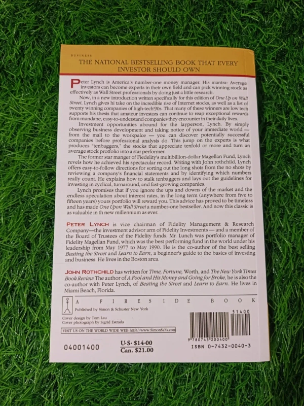 One Up On Wall Street by Peter Lynch | Practical Investment Book, Stock Market Guide, Long-Term Wealth Building Bestseller