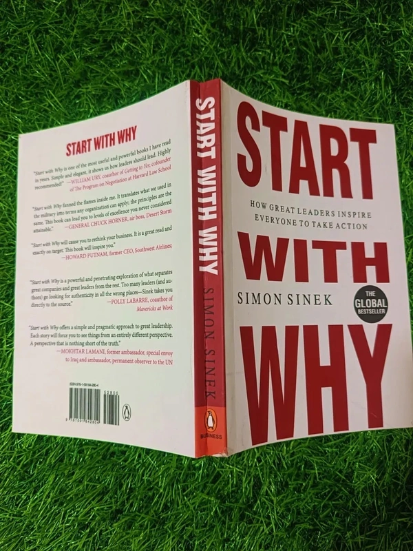 Start with Why by Simon Sinek | Leadership & Purpose Book, Business Motivation Bestseller, Inspirational Management Guide