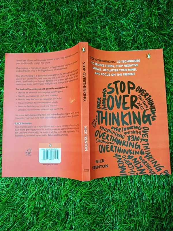 Stop Overthinking by Nick Trenton | Anxiety Relief Book, Mental Clarity & Focus Guide, Self-Help Bestseller