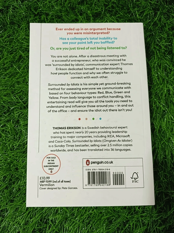 Surrounded by Idiots by Thomas Erikson | Behavioral Psychology, Personality Types Book, Communication Skills Bestseller