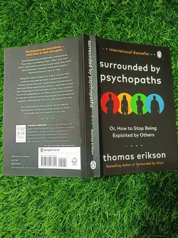 Surrounded by Psychopaths by Thomas Erikson | Human Behavior Book, Psychology of Manipulation, Personal Safety Guide