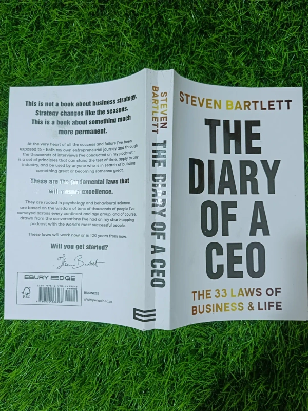The Diary of a CEO by Steven Bartlett | Entrepreneur Life Lessons, Business Memoir, Self-Development Bestseller Book