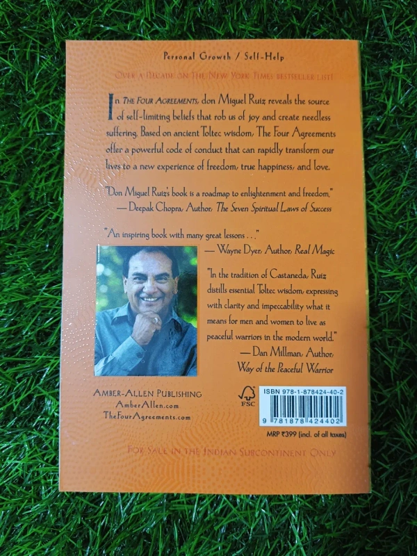 The Four Agreements by Miguel Ruiz | Toltec Wisdom Book, Self-Freedom Guide, Life Transformation Bestseller