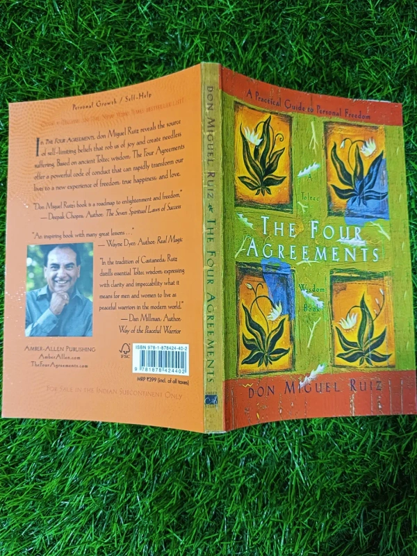 The Four Agreements by Miguel Ruiz | Toltec Wisdom Book, Self-Freedom Guide, Life Transformation Bestseller