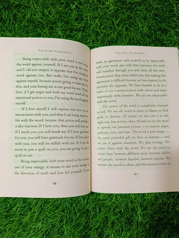 The Four Agreements by Miguel Ruiz | Toltec Wisdom Book, Self-Freedom Guide, Life Transformation Bestseller