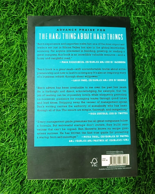 The Hard Thing About Hard Things by Ben Horowitz | Business Challenges Book, Startup Leadership Lessons, Entrepreneurial Bestseller