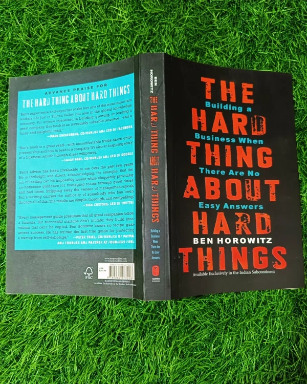 The Hard Thing About Hard Things by Ben Horowitz | Business Challenges Book, Startup Leadership Lessons, Entrepreneurial Bestseller