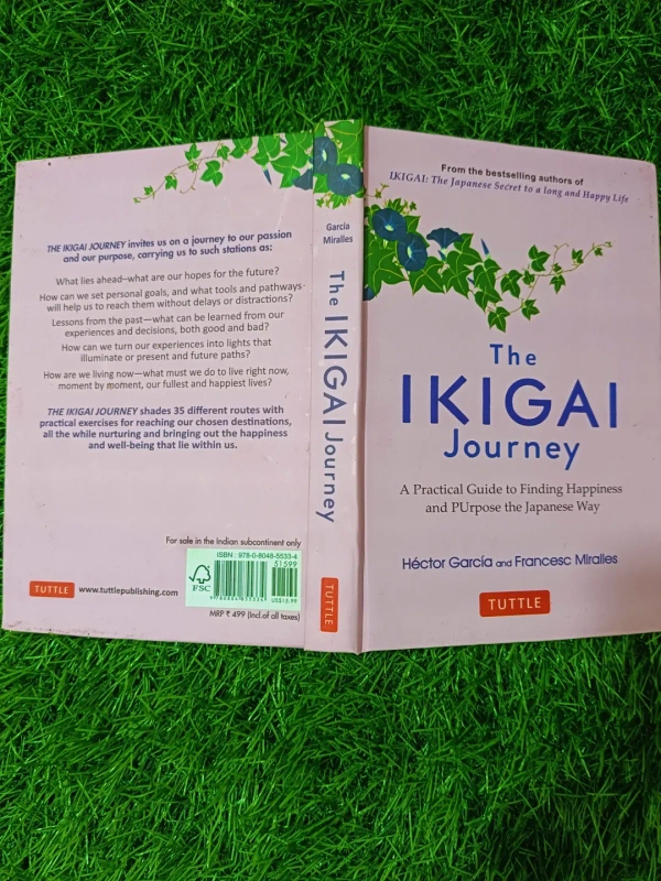 The Ikigai Journey by Hector Garcia & Francesc Miralles (Hardcover) | Practical Self-Discovery Book, Japanese Wellness Guide, Purposeful Living Bestseller