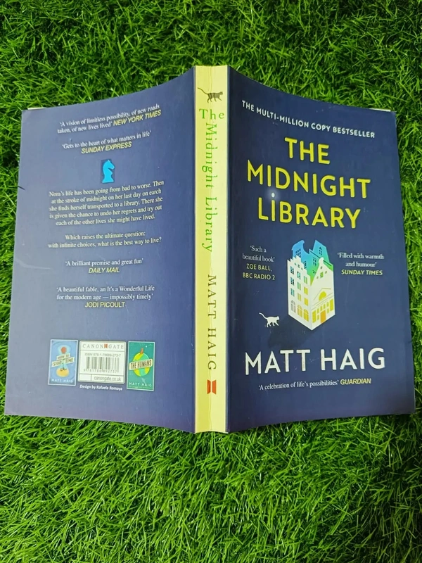 The Midnight Library by Matt Haig | Alternate Life Choices Novel, Regret & Redemption Fiction, International Bestseller
