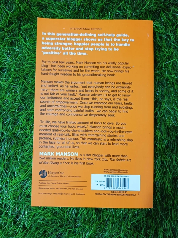 The Subtle Art of Not Giving a F*ck by Mark Manson | No-Nonsense Self-Help Book, Life Advice Bestseller, Mindset Transformation