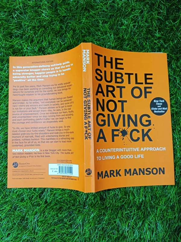 The Subtle Art of Not Giving a F*ck by Mark Manson | No-Nonsense Self-Help Book, Life Advice Bestseller, Mindset Transformation